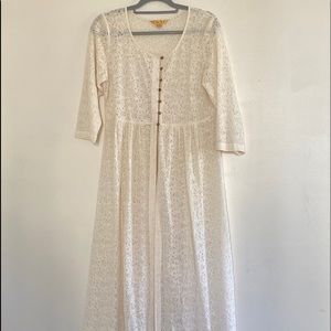 April Cornell, Lace with Button Top, Floor length